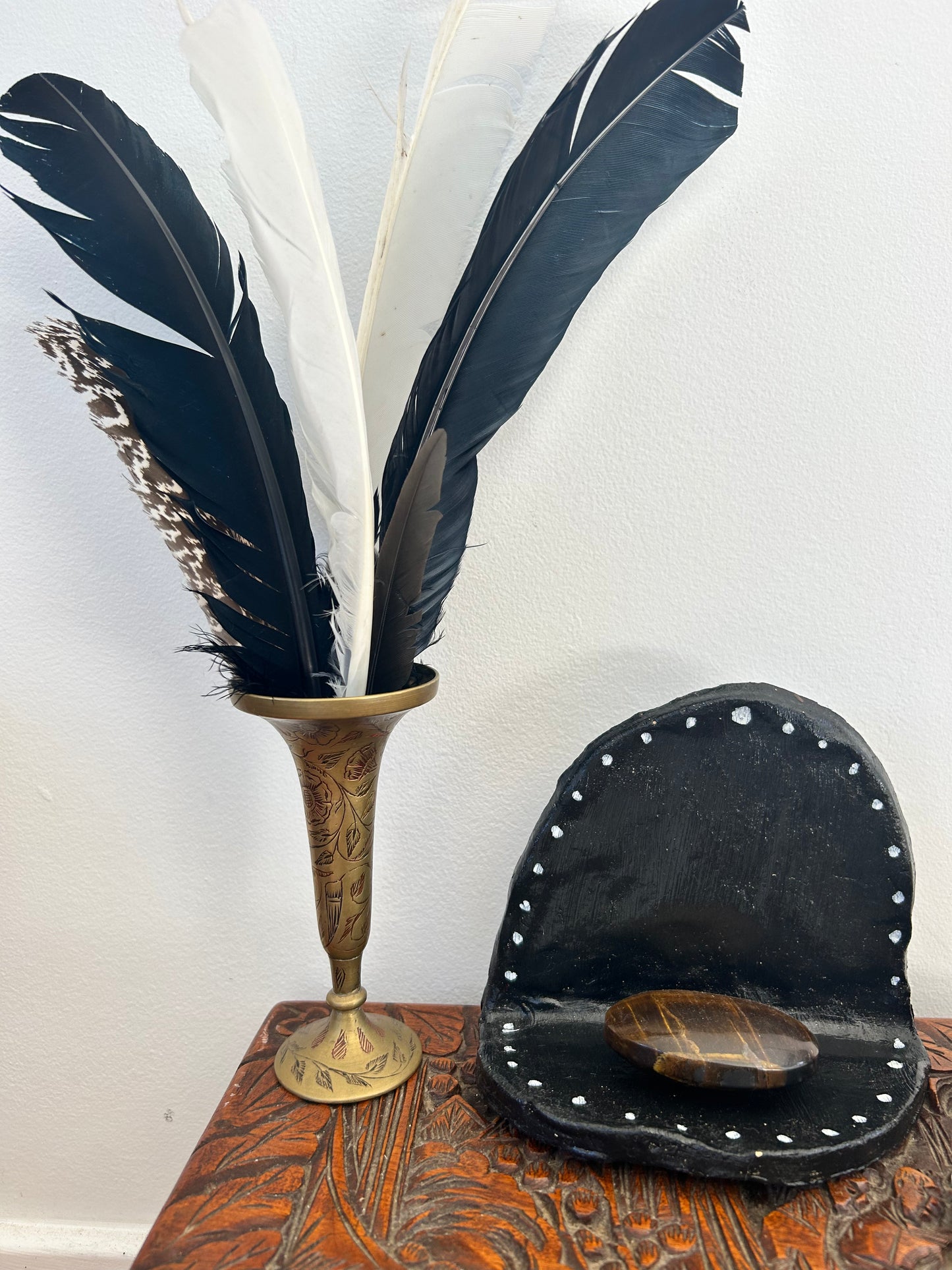 Brass Bud Vase INDIAN Vintage Brass VASE