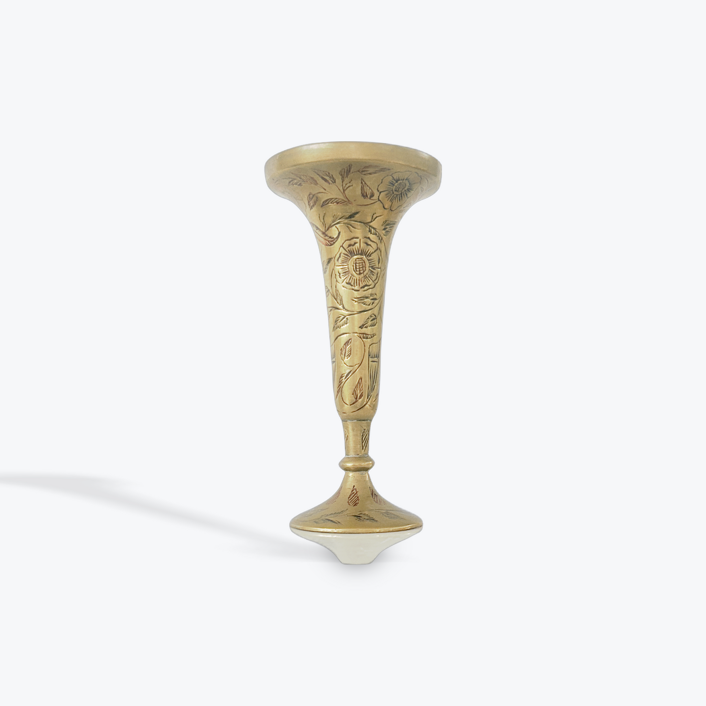 Brass Bud Vase INDIAN Vintage Brass VASE