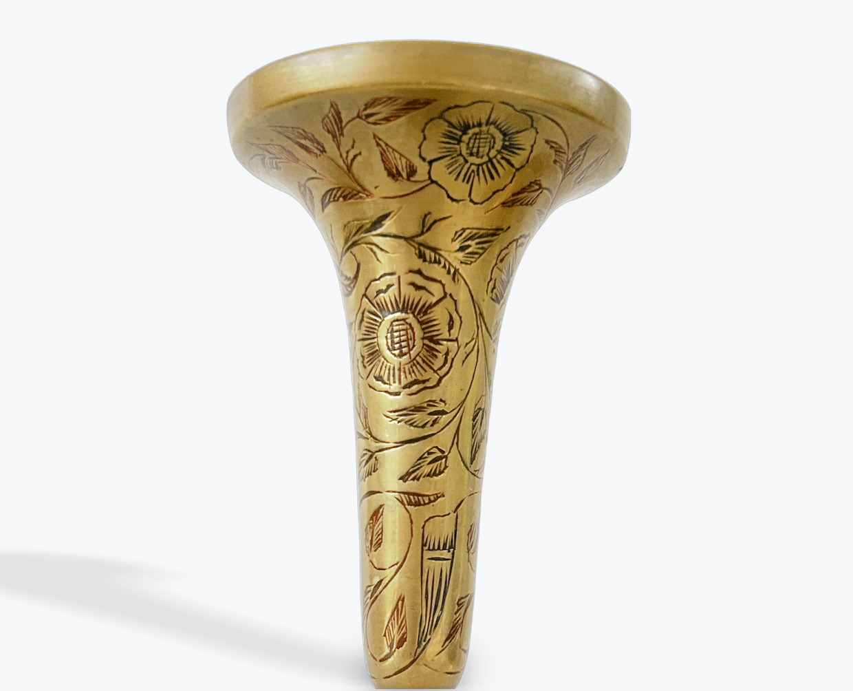 Brass Bud Vase INDIAN Vintage Brass VASE