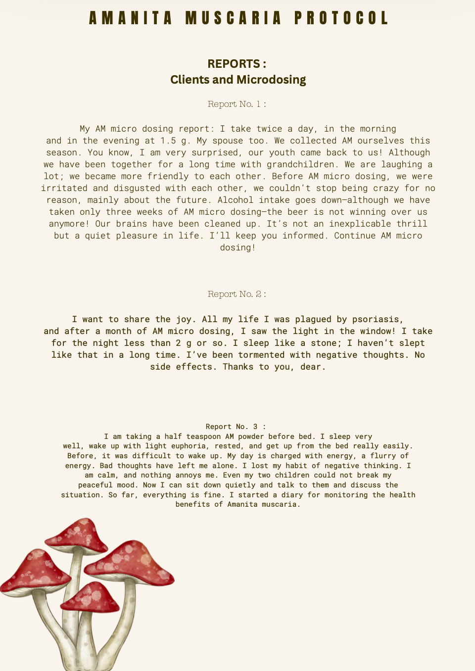 AMANITA MUSCARIA Digital protocol
