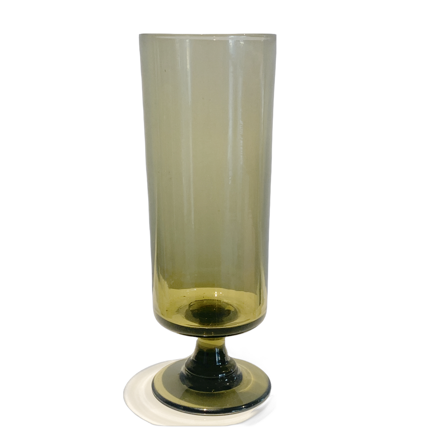 BROWN GLASS VASE / VESSEL
