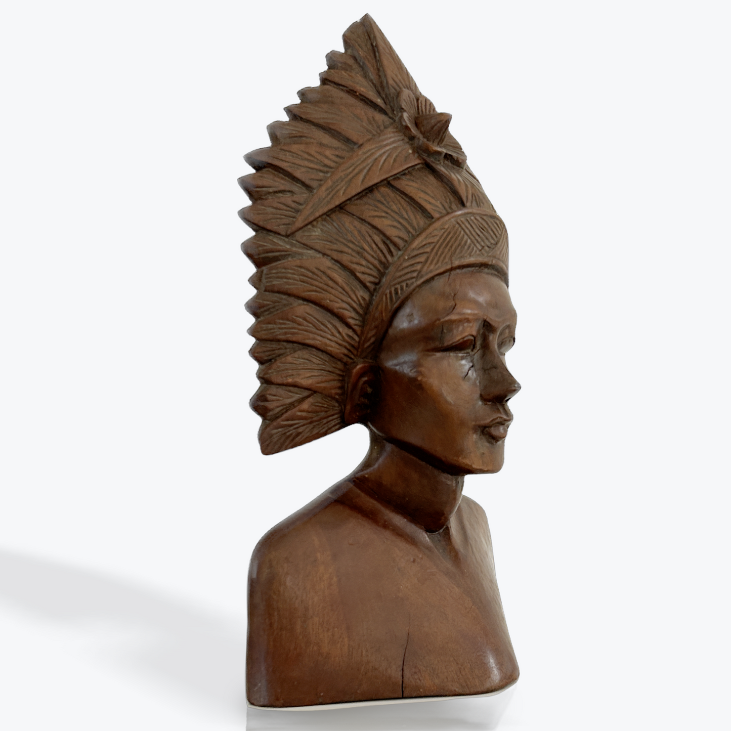 POWERFUL CARVED TRIBAL MALE BUST