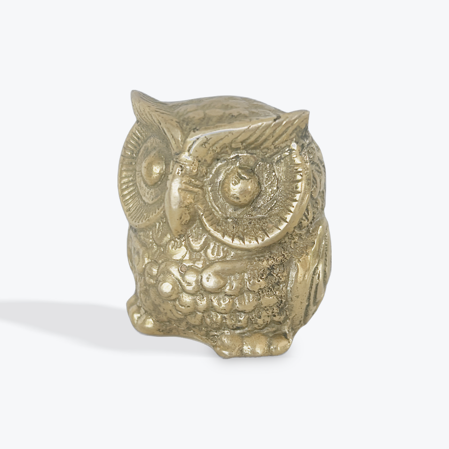 BRASS OWL TOTEM