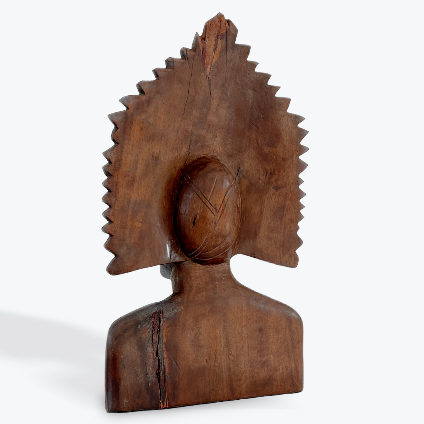 POWERFUL CARVED TRIBAL MALE BUST