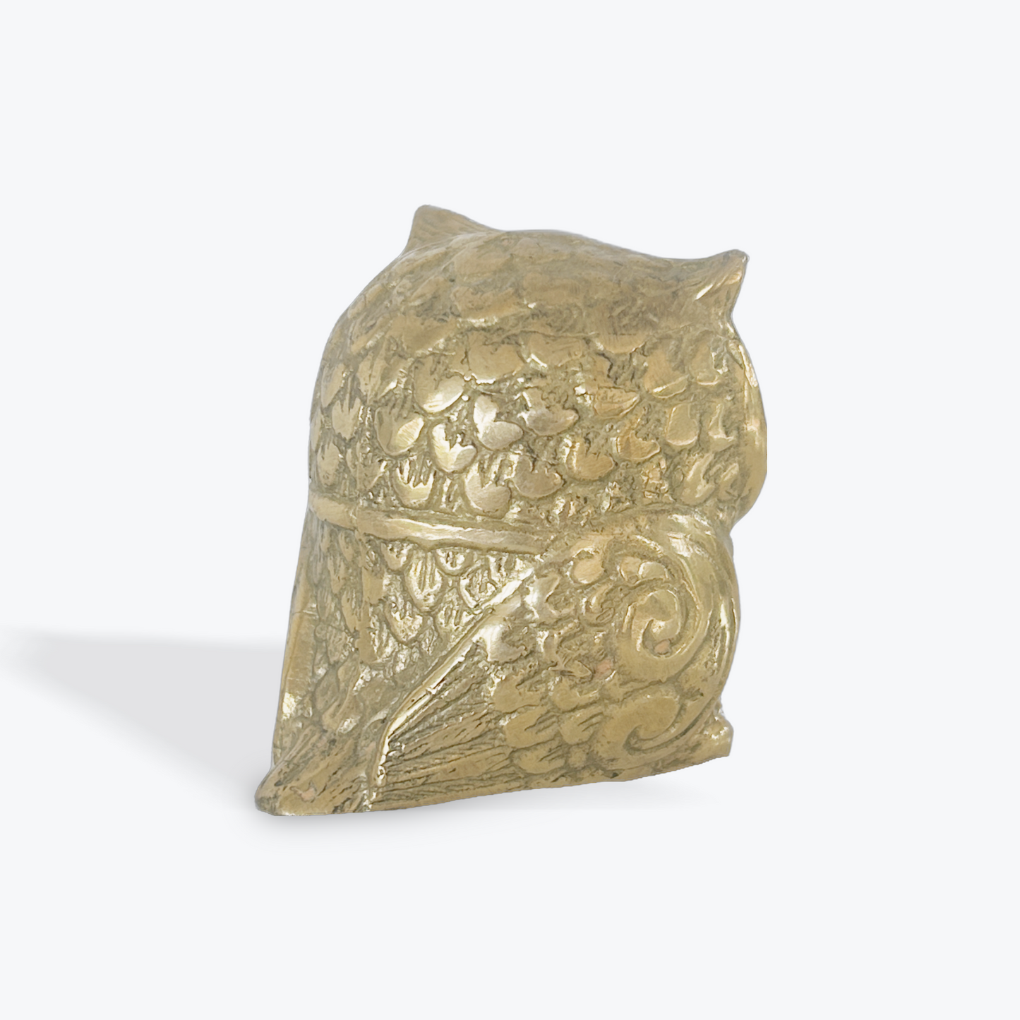 BRASS OWL TOTEM