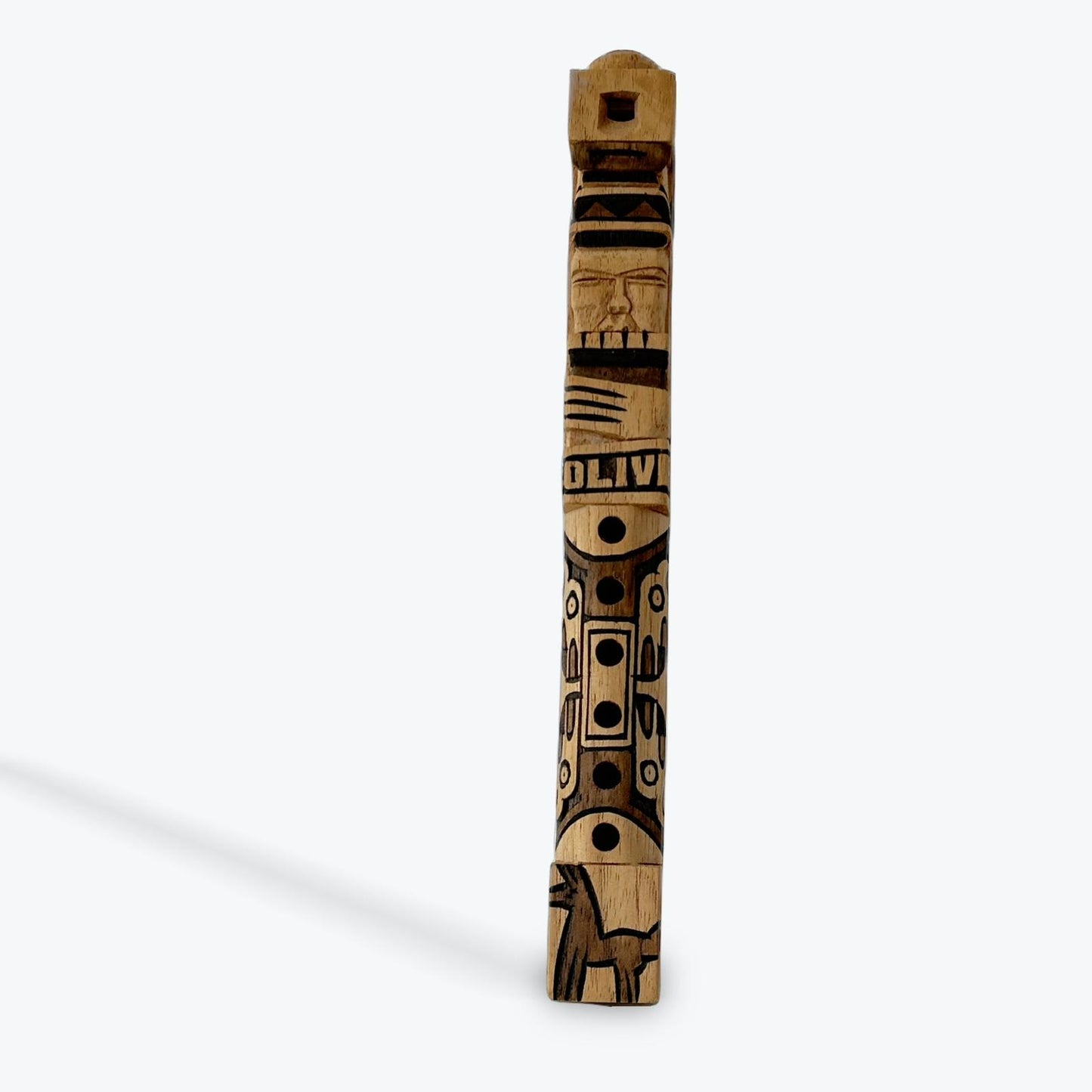 CARVED TARKA FLUTE