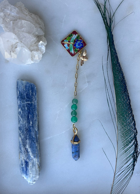 The Dragonfly Heart Oracle — Green Aventurine &amp; Dumortierite