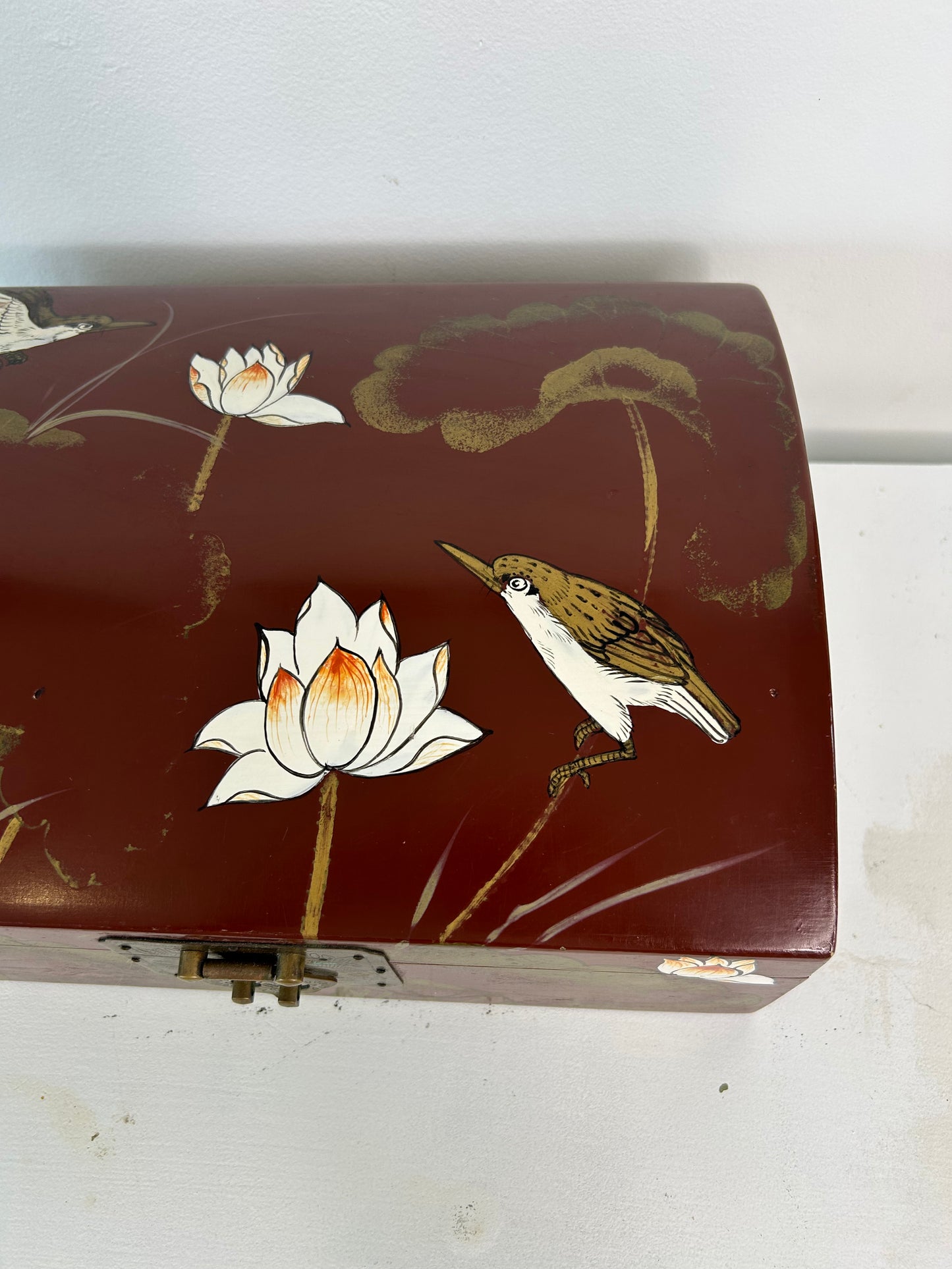 ORIENTAL WOODEN JEWELLERY BOX