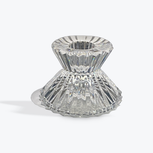 VINTAGE CRYSTAL CANDLE HOLDER